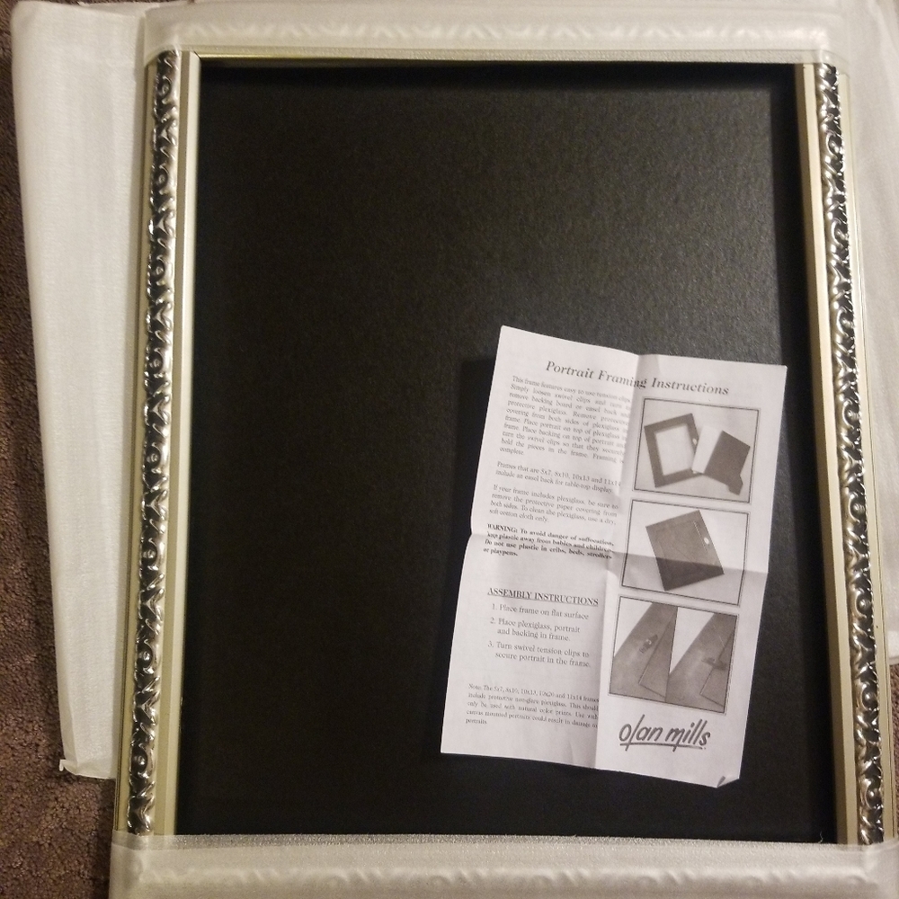 Olan Mills 16 X 20 N-Italian Silver Rect Frame, No